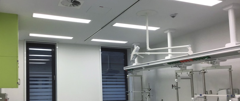 Metawell Krankenhausdecke im Universitätsklinikum Kiel