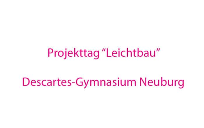 Projekttag Leichtbau