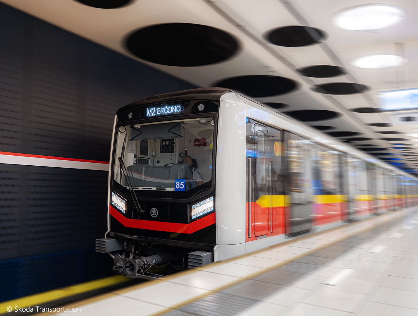 Warschauer U-Bahn von Skoda