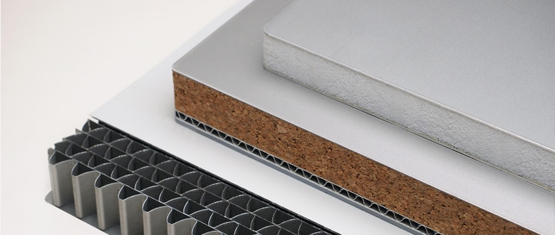 Slider Alu Kork Schaum Wabenstruktur Metawell